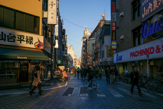 东京购物街景图片素材免费下载