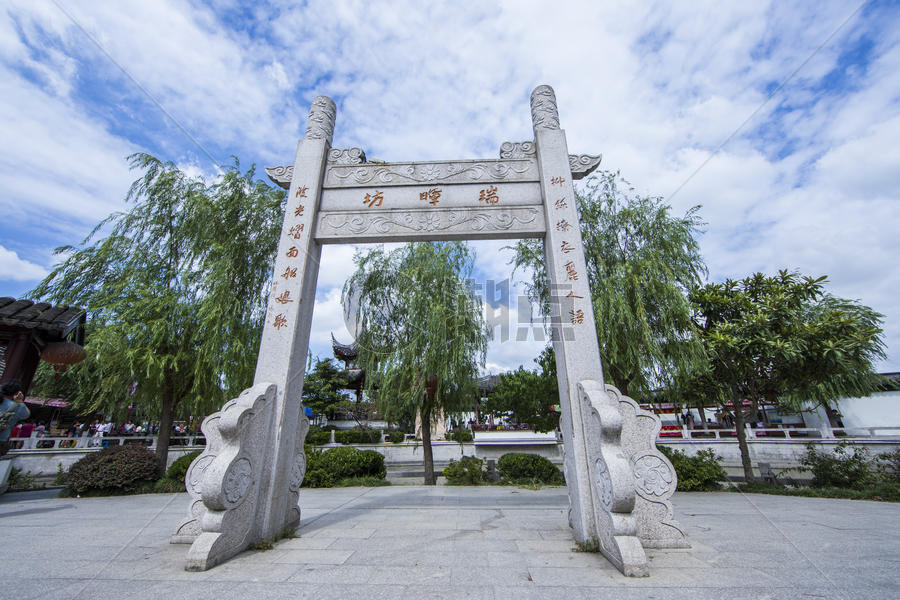 中国元素古建筑牌坊图片素材免费下载