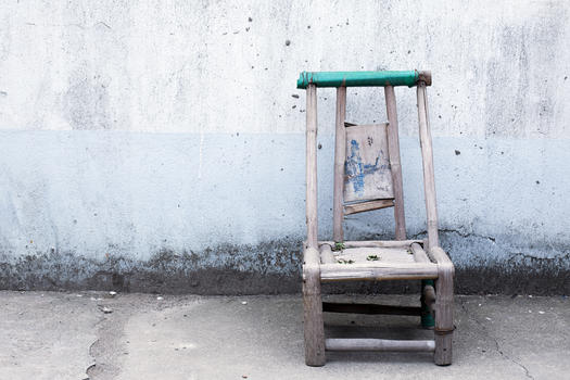 中国古镇竹椅图片素材免费下载