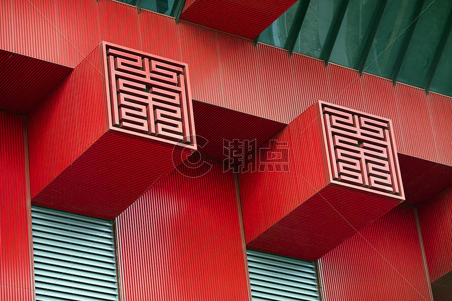 世博中国馆中国红图片素材免费下载