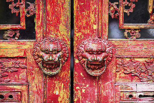 中国元素狮头门环图片素材免费下载