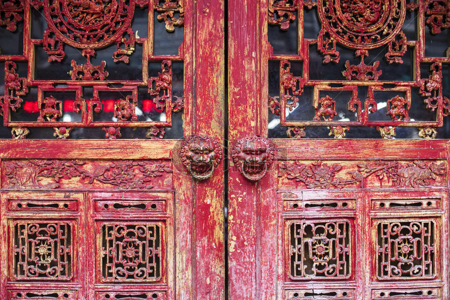 中国元素的门图片素材免费下载
