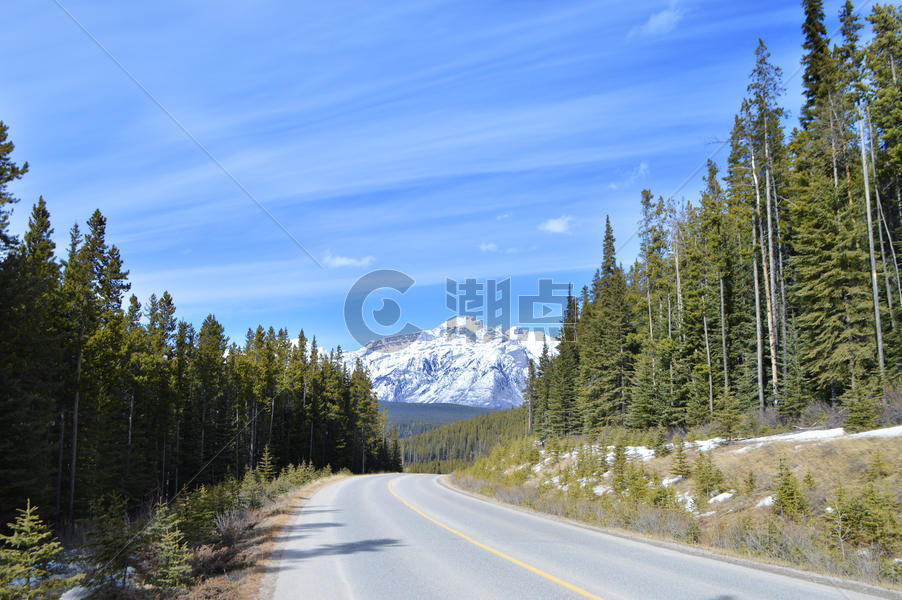 加拿大班夫国家公园国道公路图片素材免费下载