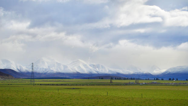 新西兰草原唯美风景照图片素材免费下载