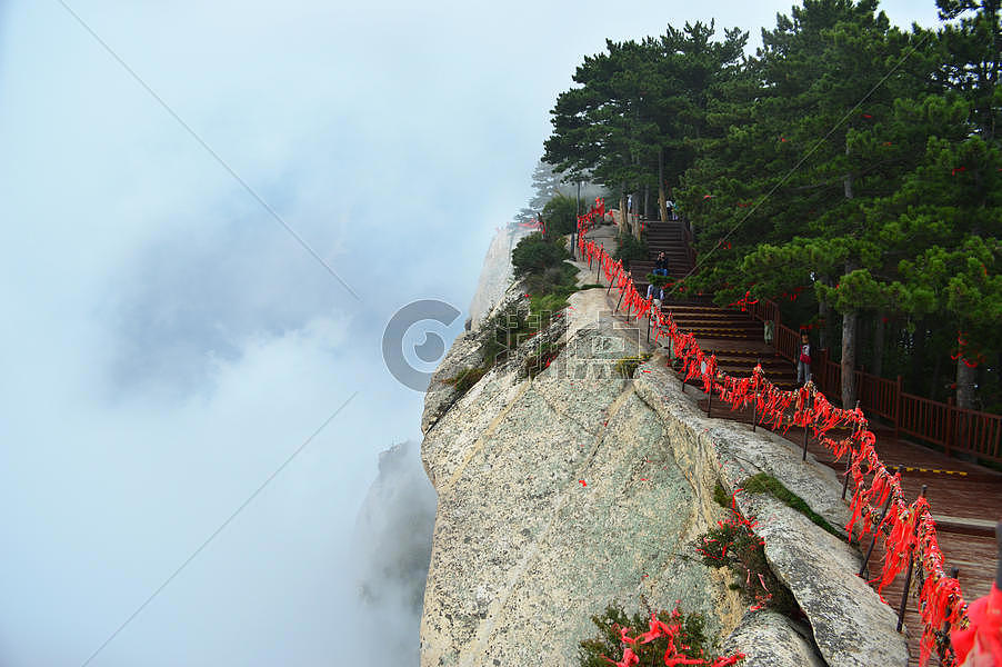 陕西西岳实拍自然风景照图片素材免费下载