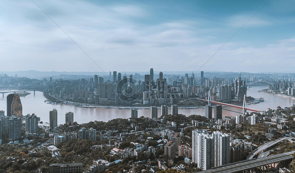 重庆城市中心远景风光图片素材免费下载