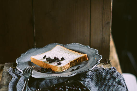 面包蓝莓美食图片素材免费下载