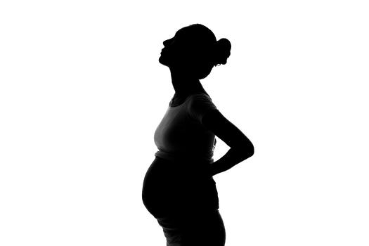 孕妇剪影图片素材免费下载