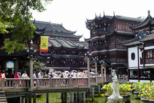 上海地标老城隍庙图片素材免费下载