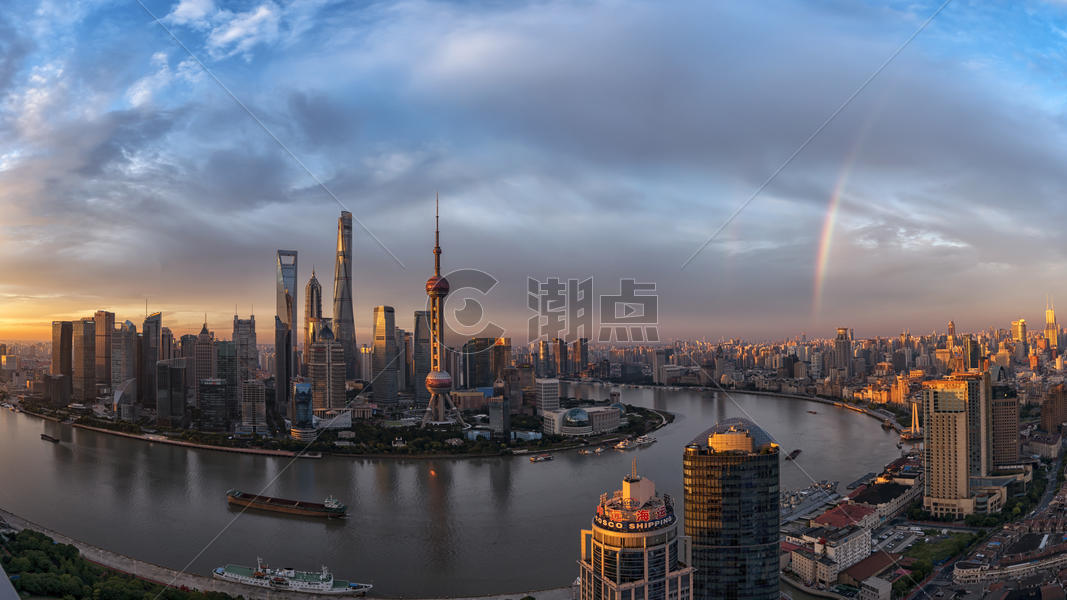 上海东方明珠外滩城市建筑风光图片素材免费下载