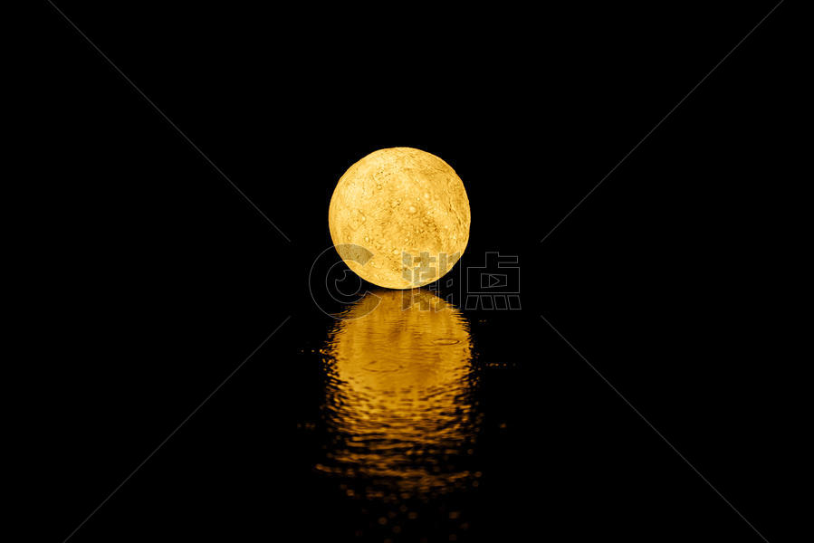 唯美月球灯图片素材免费下载