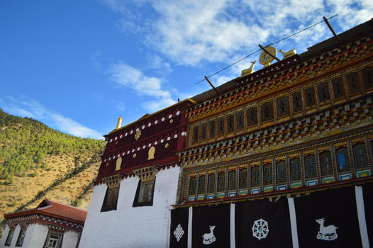 川藏区藏式建筑图片素材免费下载