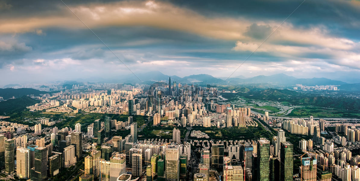 深圳市城市建筑全景图图片素材免费下载