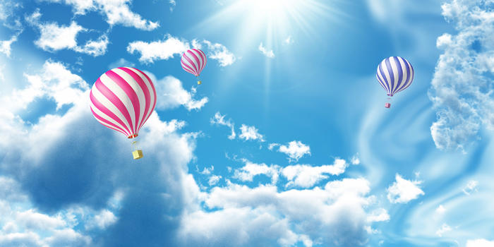 天空气球图片图片素材免费下载