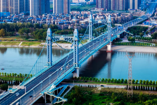 武汉城市风光古田桥图片素材免费下载