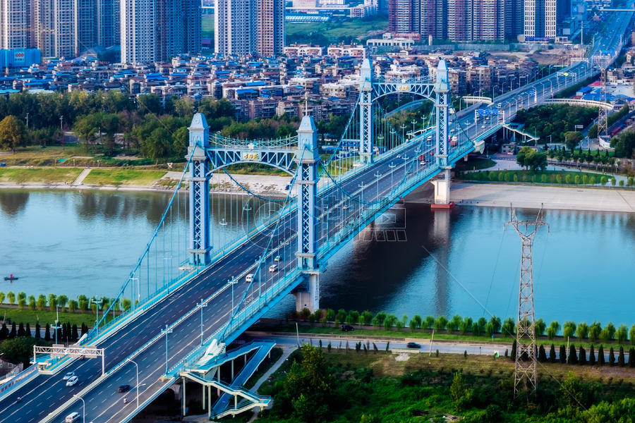 武汉城市风光古田桥图片素材免费下载