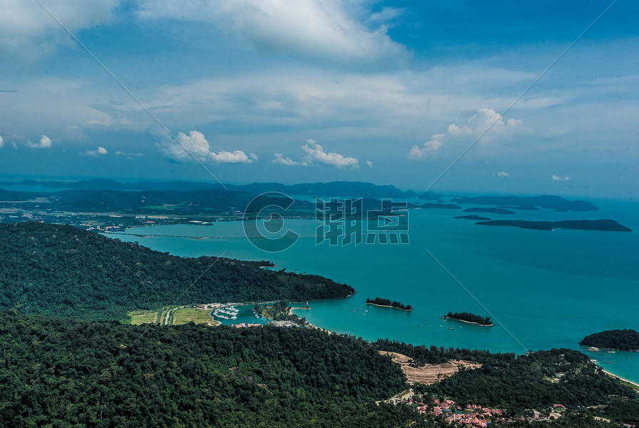 马来西亚兰卡威旅游城市全景图片素材免费下载