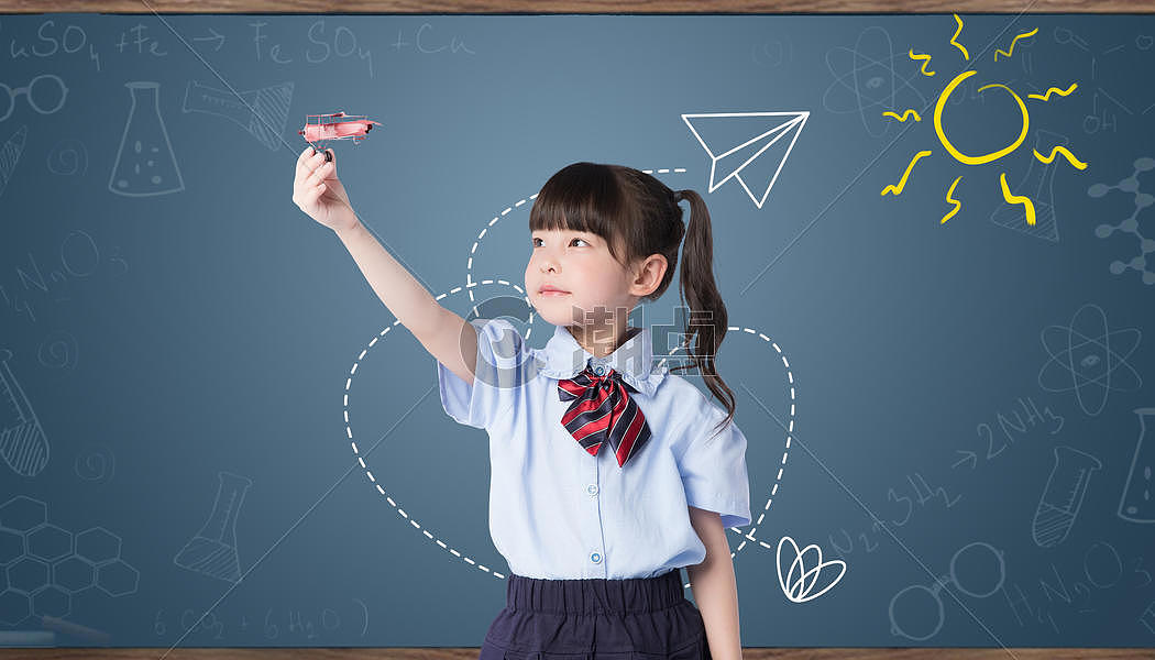 扔纸飞机的女孩通用背景3500*2000图片素材免费下载-编号711715-潮点视频