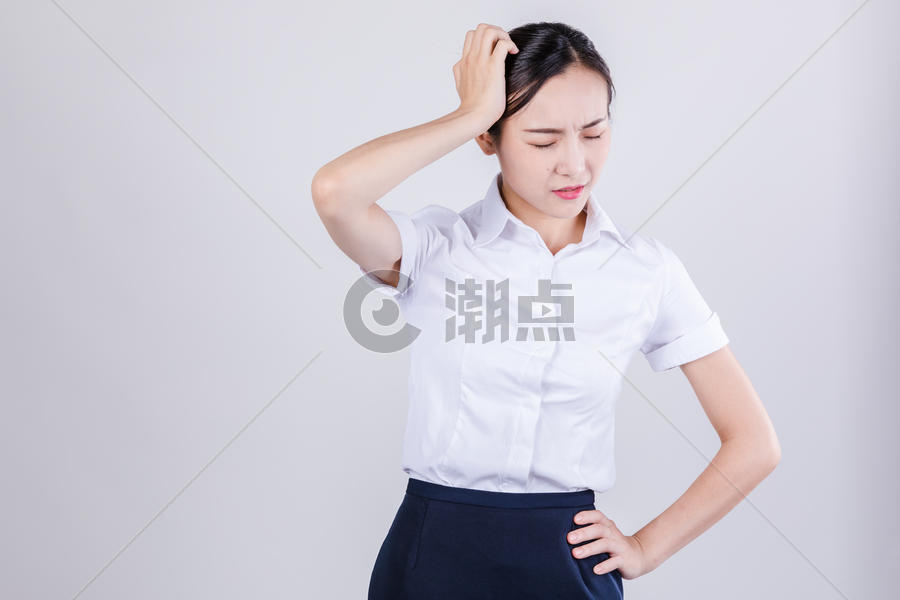 商务女士痛苦难受情绪表现摄影图6098*4065图片素材免费下载-编号711802-潮点视频