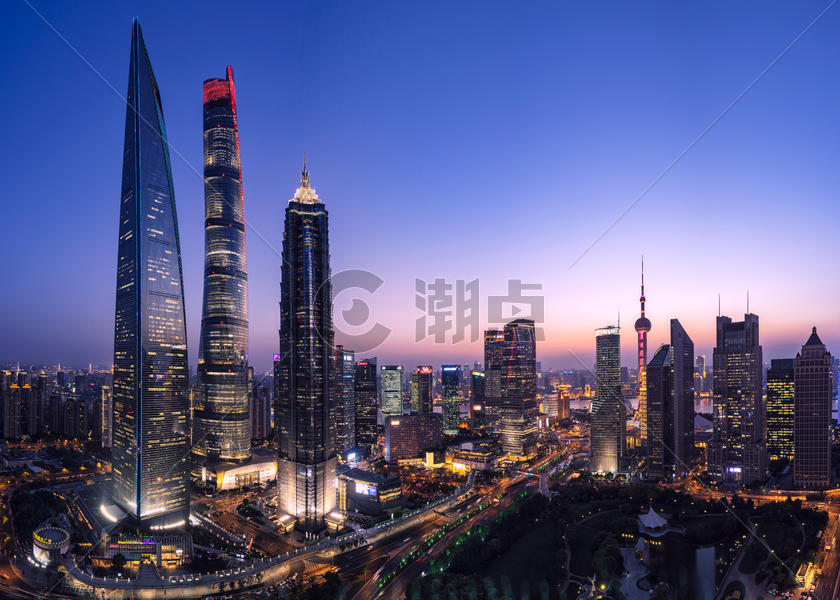 上海陆家嘴城市建筑风光图片素材免费下载