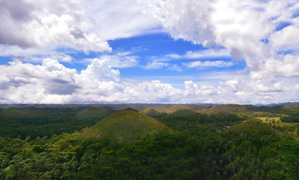 菲律宾薄荷岛巧克力山唯美风景图片素材免费下载