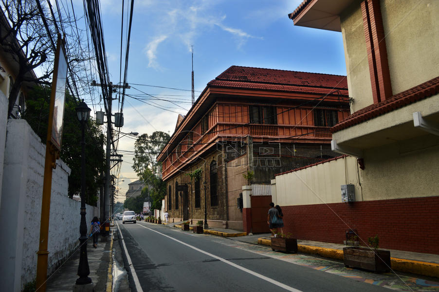 菲律宾马尼拉老城街景街道图片素材免费下载