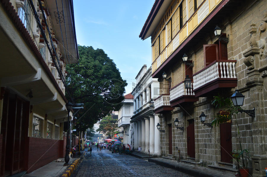 菲律宾马尼拉老城街景街道图片素材免费下载