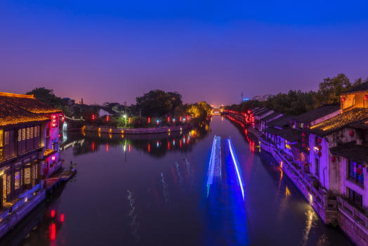 无锡清名桥夜景图片素材免费下载