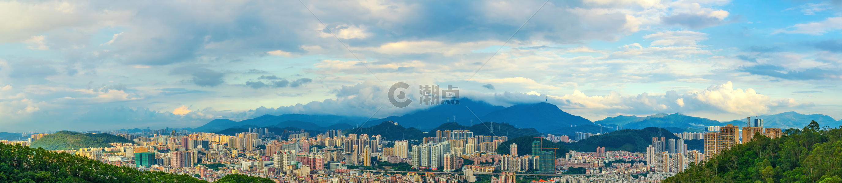 深圳城市建筑风光全景图片素材免费下载
