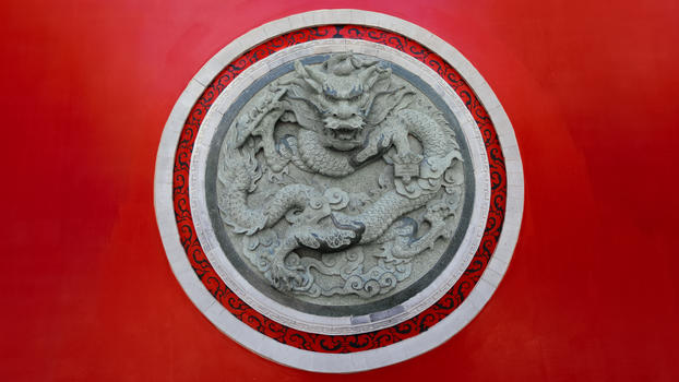 中国龙浮雕图片素材免费下载