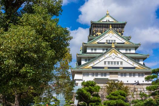 日本大阪大阪城天守阁图片素材免费下载