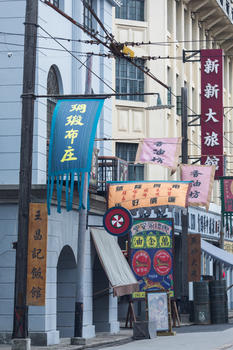 老上海街头场景图片素材免费下载