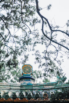 北京故宫紫禁城屋脊雕塑图片素材免费下载