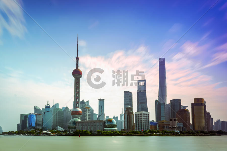 上海陆家嘴东方明珠外滩金融中心背景图片素材免费下载