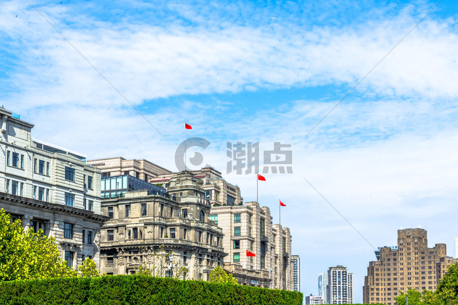 上海陆家嘴外滩天空风光图片素材免费下载