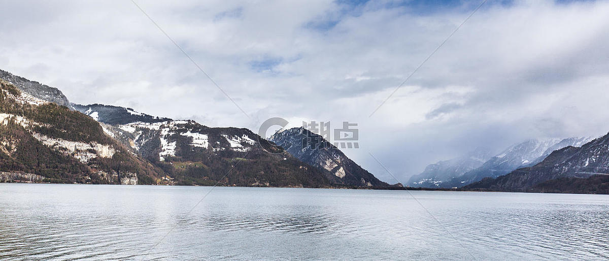 川西雪山湖泊图片素材免费下载