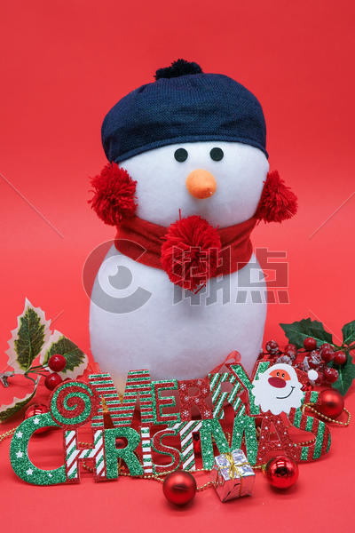 圣诞节元素圣诞雪人图片素材免费下载
