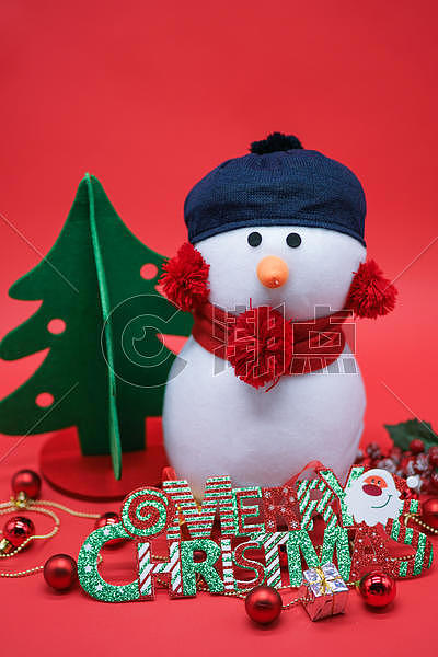 圣诞节元素雪人图片素材免费下载