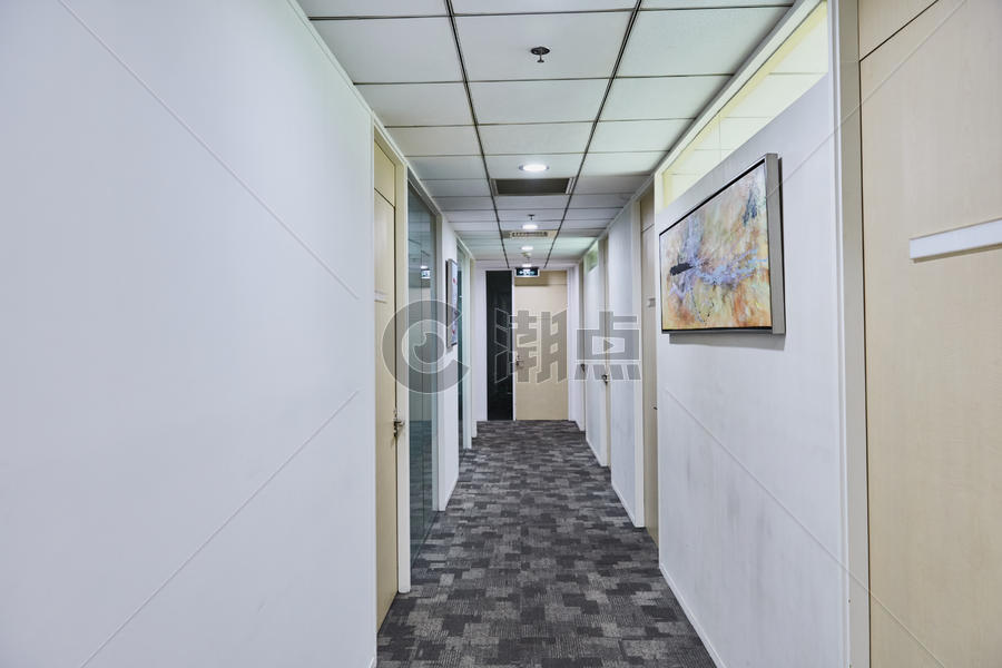 商务中心 联合办公 孵化器 创业园区办公室长廊图片素材免费下载