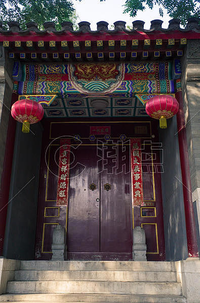 北京胡同的大门门楼图片素材免费下载