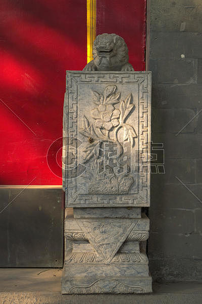 北京胡同的门墩儿图片素材免费下载