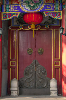 北京胡同的大门门楼图片素材免费下载