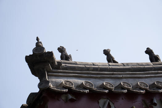 老北京的房檐图片素材免费下载