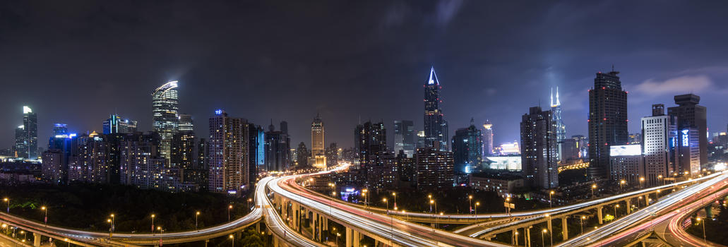 现代城市上海交通图片素材免费下载
