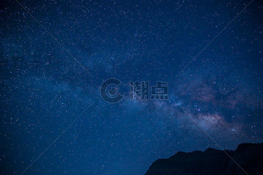 繁星点点的夜空图片素材免费下载