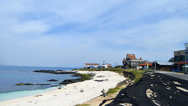 韩国济州岛牛岛海边自然风光图片素材免费下载