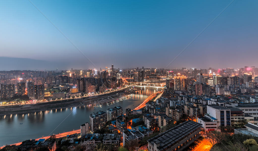 重庆城市夜景景观图片素材免费下载