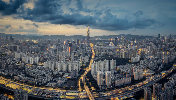 深圳高空城市超清晰大图图片素材免费下载