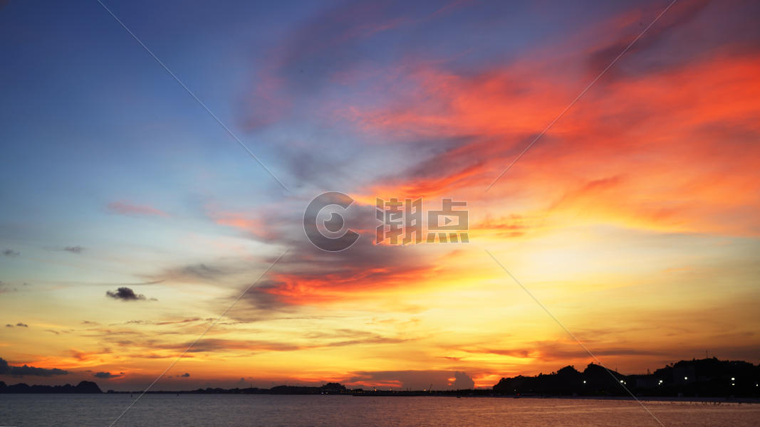 越南下龙湾海边夕阳图片素材免费下载