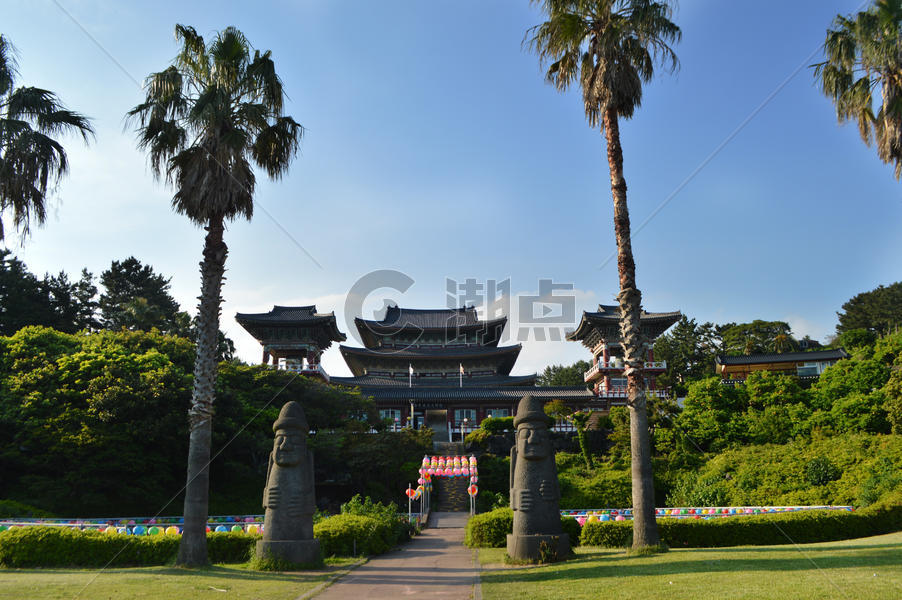 韩国济州岛名胜地标药泉寺图片素材免费下载